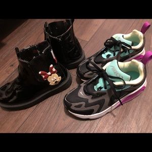Girls Shoes Box Size Nike 12.5 & Zara 31